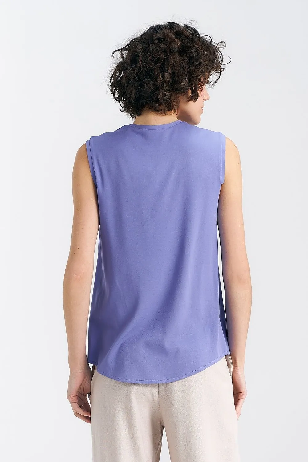 V-Neck Sleeveless Top