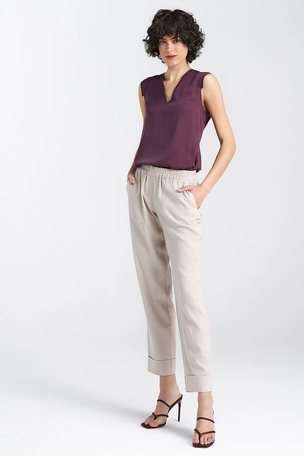 V-Neck Sleeveless Top
