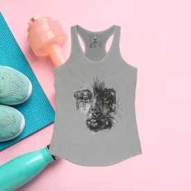Women's "Tears of a Tiger" Racerback Tank. Women's Tank. Tank Top. Work-Out Clothes. Casual Wear. Streetwear. Gift For Her. Birthday Gift.