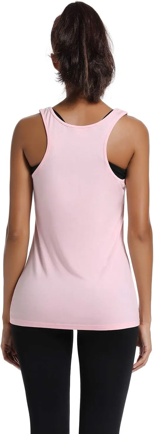 Workout Tank Tops for Women-Womens Peace Love Yogo Funny Saying Fitness Gym Racerback Sleeveless Shirts